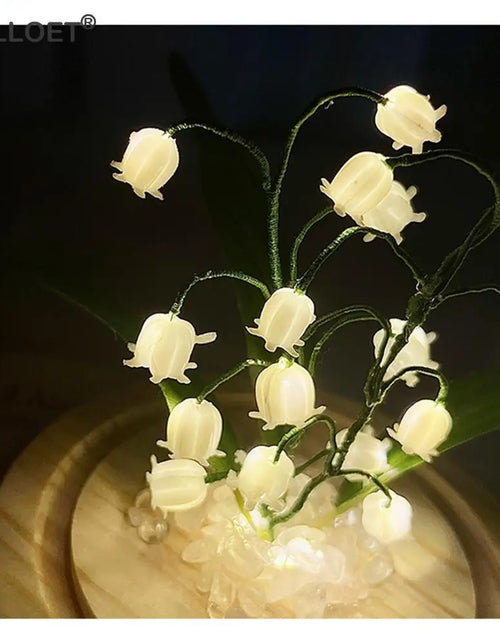 Load image into Gallery viewer, Lily of the Valley Bedside Sleep Light Battery Powered Flower Atmosphere Light Unfinished Ornament Home Decor for Valentines Day
