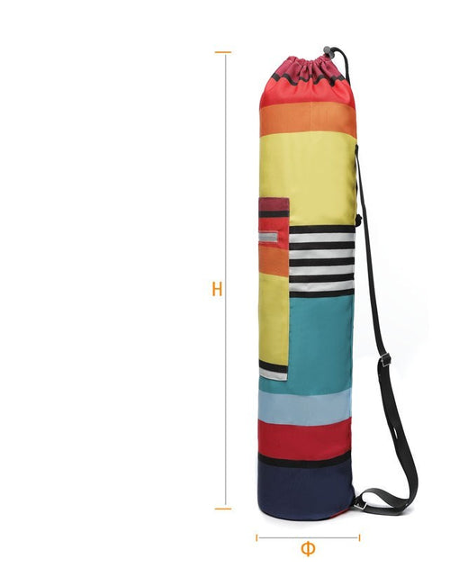 Load image into Gallery viewer, Printed canvas yoga backpack
