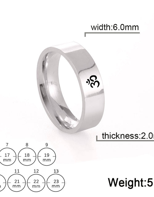 Load image into Gallery viewer, Stainless Steel Yoga Ring For Men Women Yoga
