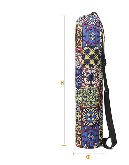 Load image into Gallery viewer, Printed canvas yoga backpack
