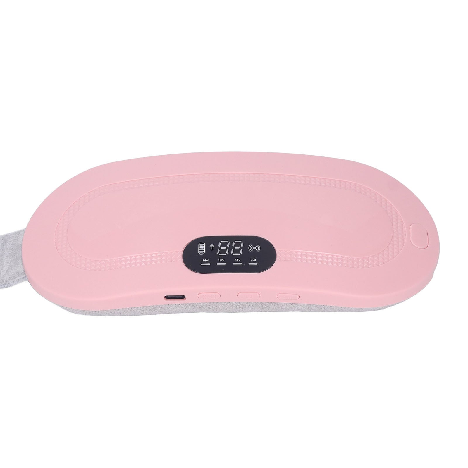 Menstrual Heating Pad USB Charging Electric Cordless Adjusted Portable Belt Heat Pad for Cramp Pink