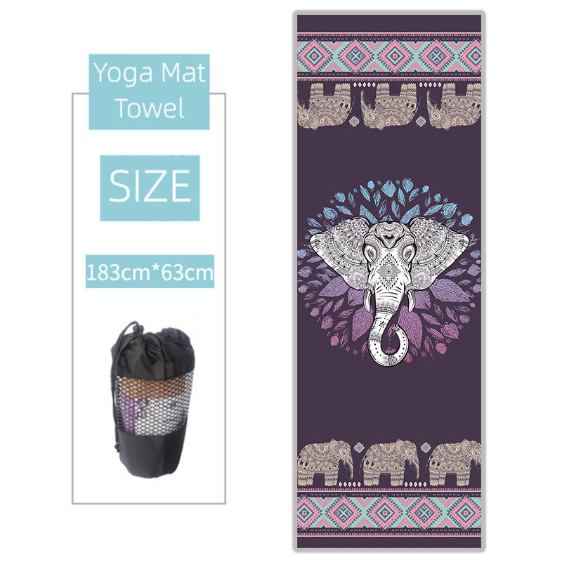 Non-slip Thickened Microfiber Yoga Spread Towel Sweat-absorbing Yoga Mat Towel Yoga Blanket