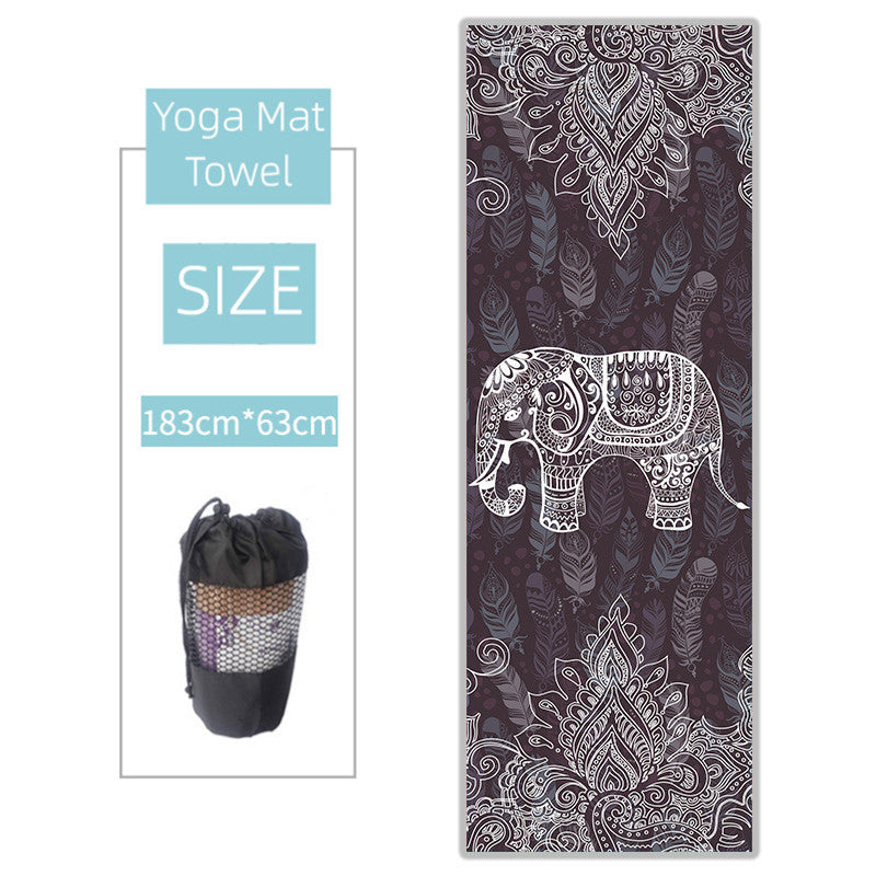 Non-slip Thickened Microfiber Yoga Spread Towel Sweat-absorbing Yoga Mat Towel Yoga Blanket