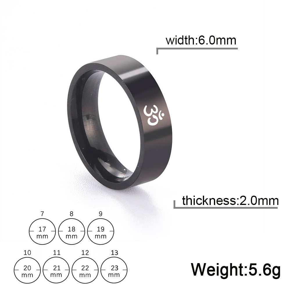 Stainless Steel Yoga Ring For Men Women Yoga